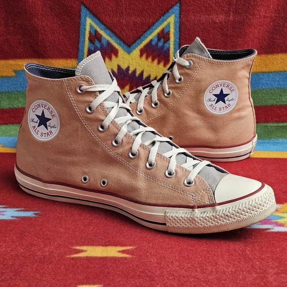 Converse Chuck Taylor All Star High Top Shoes Mens Size 14 Skater Sneakers Peach - Picture 1 of 10